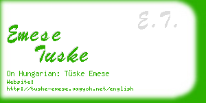 emese tuske business card