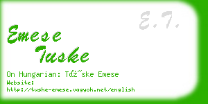 emese tuske business card